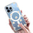 For iPhone 16 Pro Case Compatible with MagSafe Flower Pattern Printing TPU+PC Phone Cover - Style I - 5