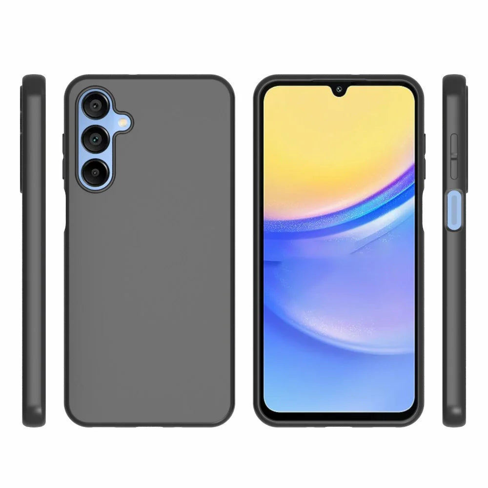10Pcs / Pack For Samsung Galaxy A16 5G / A16 4G Case Anti-Fingerprint Soft TPU Protective Cover - Black - 6