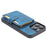 For iPhone 16 Pro Max Case Wallet Card Slot TPU+PU Leather Back Phone Cover - Navy Blue - 4