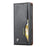 For iPhone 16 Pro Max Cell Phone Case Magnetic Closing PU Leather Stand Cover - Black - 5