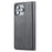 For iPhone 16 Pro Max Cell Phone Case Magnetic Closing PU Leather Stand Cover - Black - 6