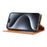 For iPhone 16 Cell Phone Case Magnetic Closing PU Leather Stand Cover - Black - 2