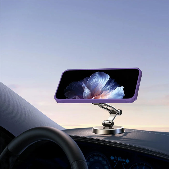 For Google Pixel 9 Pro XL Magnetic Case Protective TPU+PC Hybrid Phone Cover - Dark Purple - 6