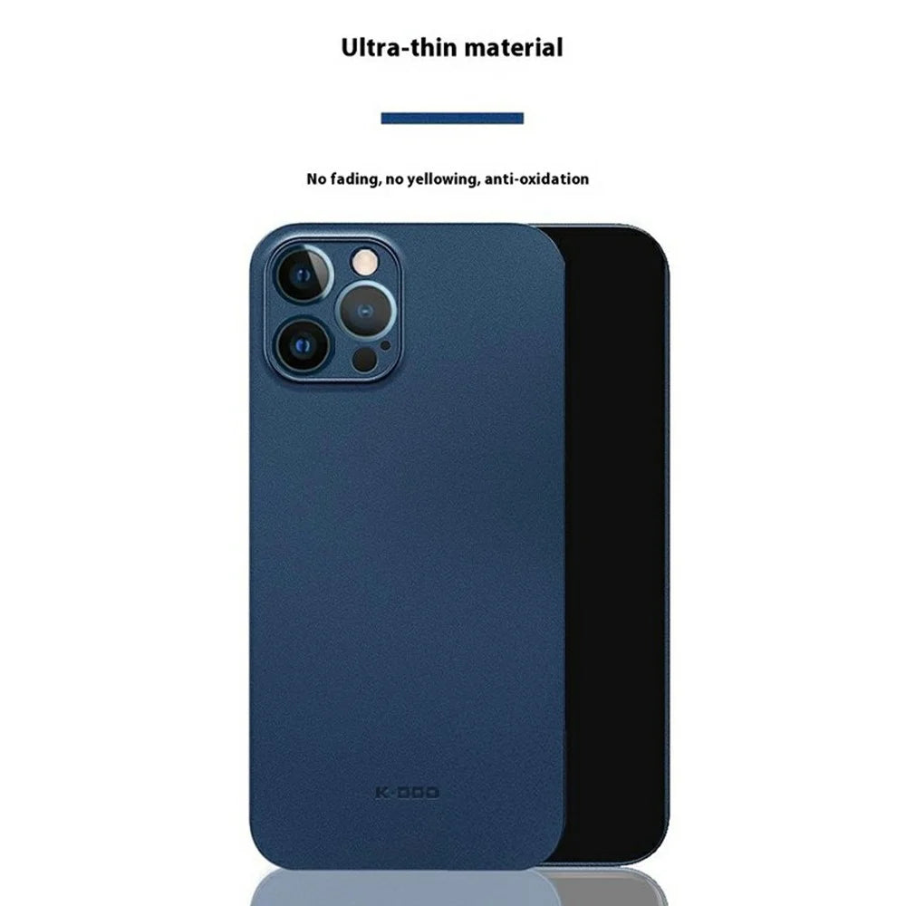 KZDOO Air Skin Series for iPhone 16 Pro Case Frosted Back Ultra Thin PP Phone Cover - Navy Blue - 3