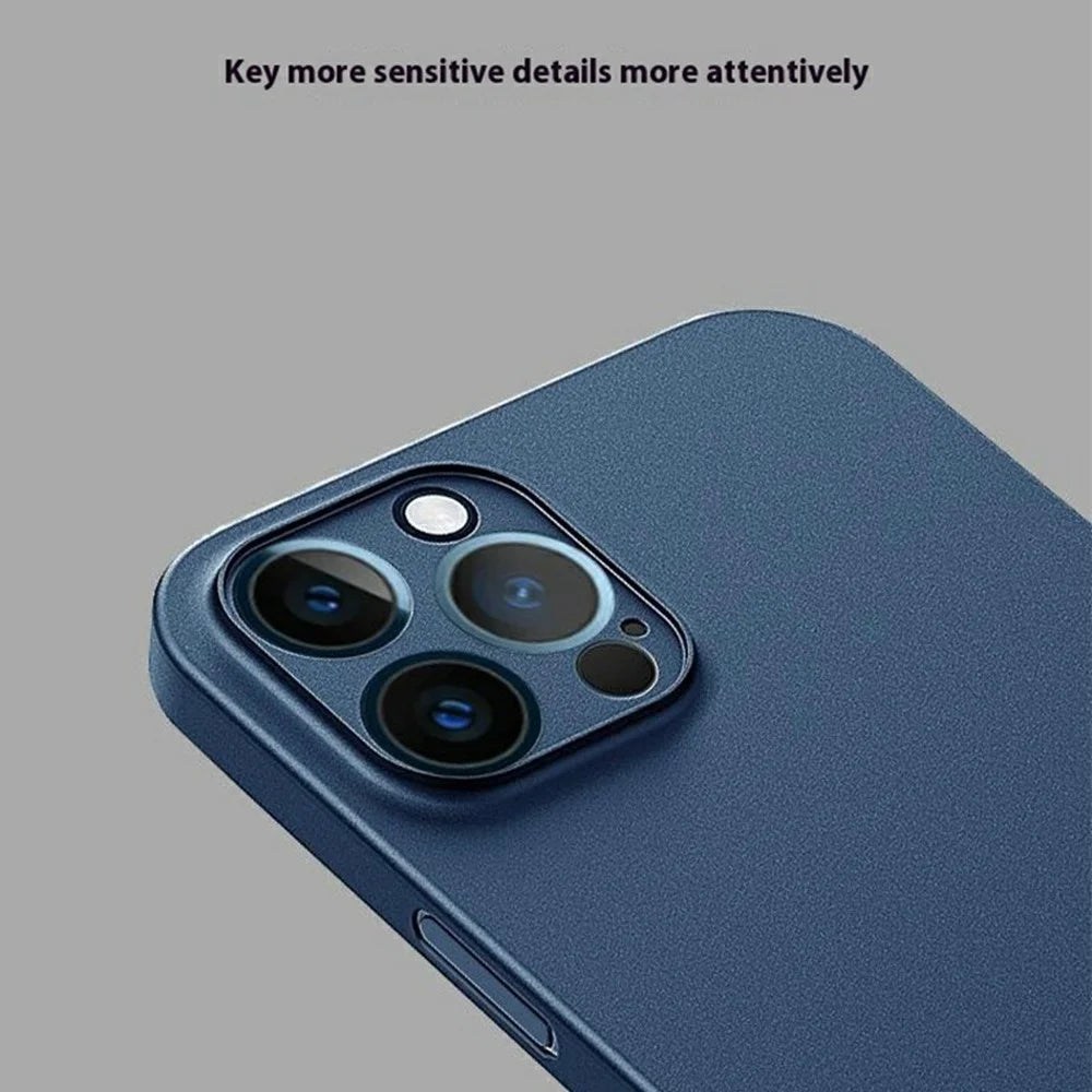 KZDOO Air Skin Series for iPhone 16 Pro Case Frosted Back Ultra Thin PP Phone Cover - Navy Blue - 5