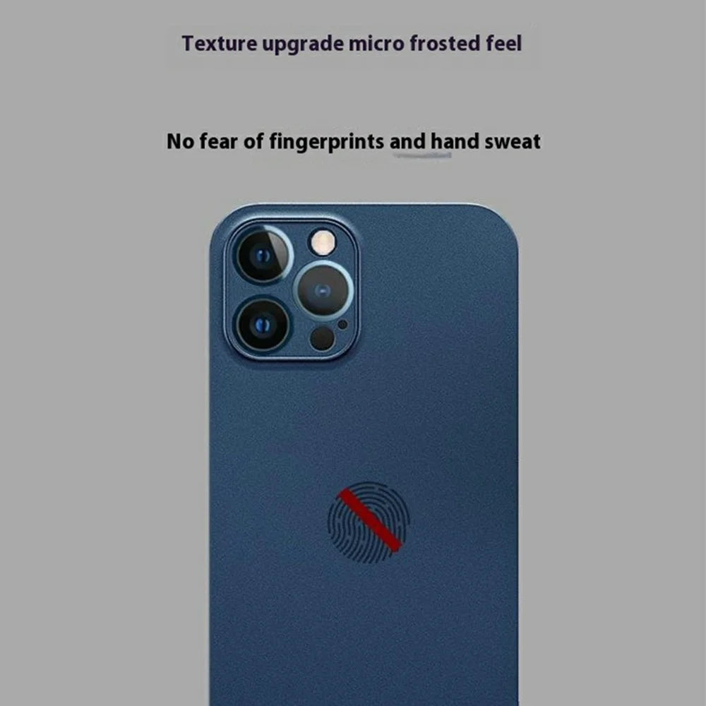 KZDOO Air Skin Series for iPhone 16 Pro Max Case Frosted Back Ultra Thin PP Phone Cover - Navy Blue - 6