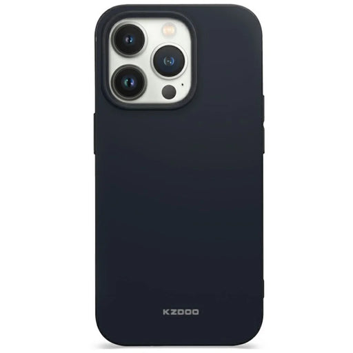 KZDOO Q Series For iPhone 16 Pro Case Frosted Back Anti-Fingerprint TPU Phone Cover - Black - 1
