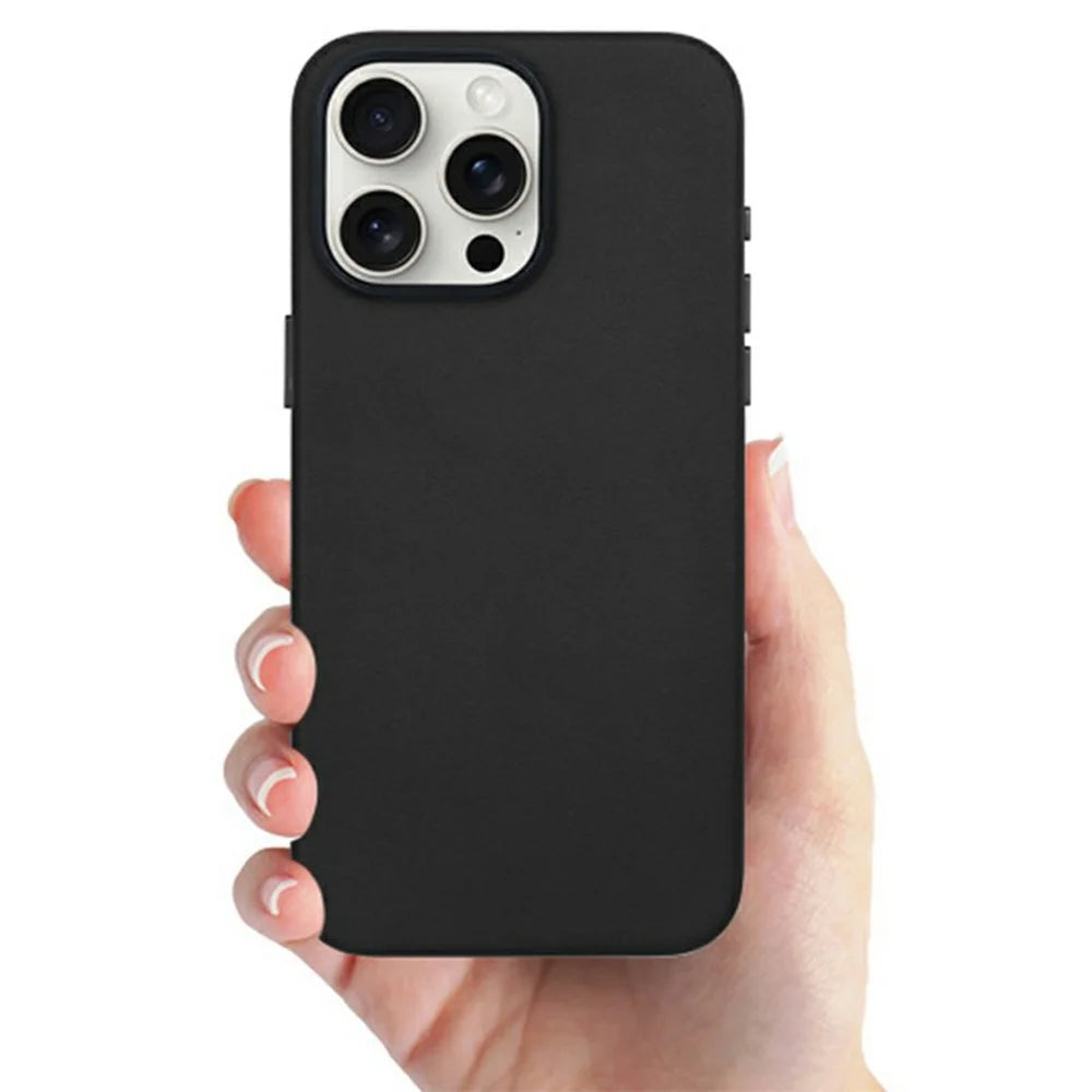 KZDOO For iPhone 16 Pro Max Case Compatible with MagSafe PU+PC Shockproof Phone Cover - Titanium Grey - 4