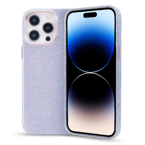 KZDOO Sparkle Series for iPhone 16 Pro Max Case TPU+PC Shining Anti-Drop Phone Protector - Blue - 1