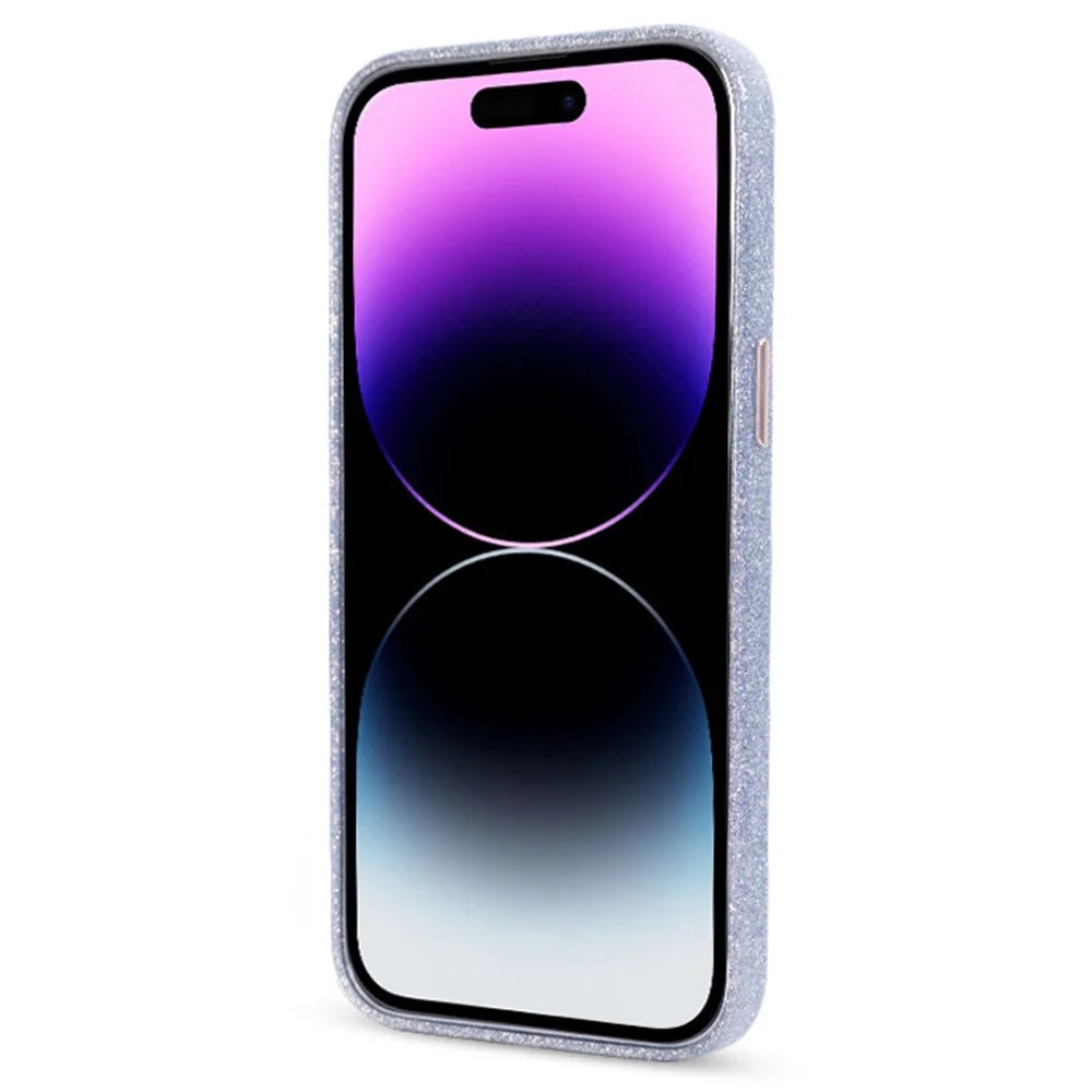 KZDOO Sparkle Series for iPhone 16 Pro Max Case TPU+PC Shining Anti-Drop Phone Protector - Blue - 3