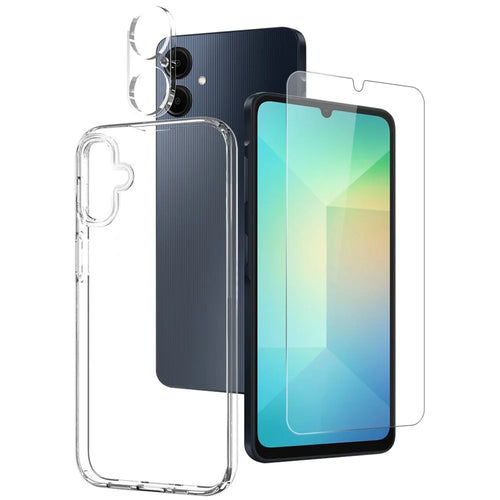 NORTHJO For Samsung Galaxy A06 4G TPU Phone Case Set with Front Screen Protector+Lens Film - 1