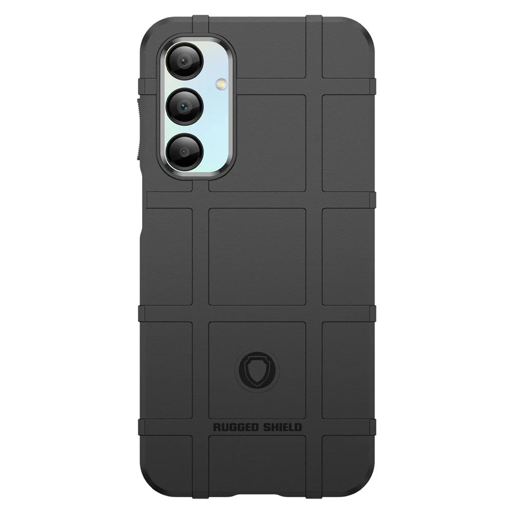 For Samsung Galaxy A16 5G / A16 4G Case Grid Design Soft TPU Scratch-Proof Phone Cover - Black - 2