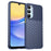 For Samsung Galaxy A16 5G / A16 4G Case Twill Texture TPU Shockproof Protective Phone Cover - Blue - 1