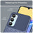 For Samsung Galaxy A16 5G / A16 4G Case Twill Texture TPU Shockproof Protective Phone Cover - Blue - 7