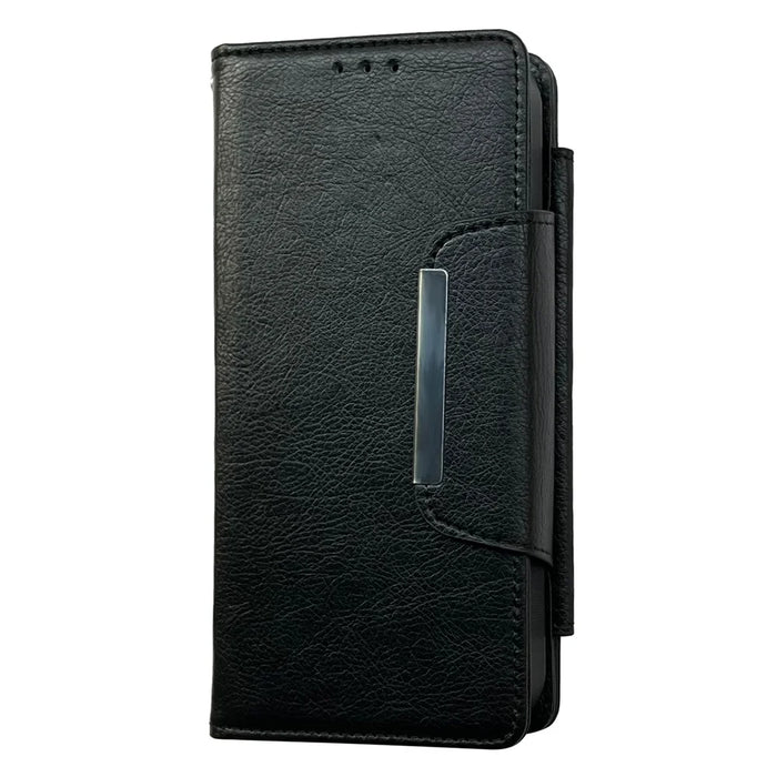 For iPhone 16 Plus Case Detachable 2-in-1 Magnetic Closure PU Leather Wallet Phone Case - Black - 7
