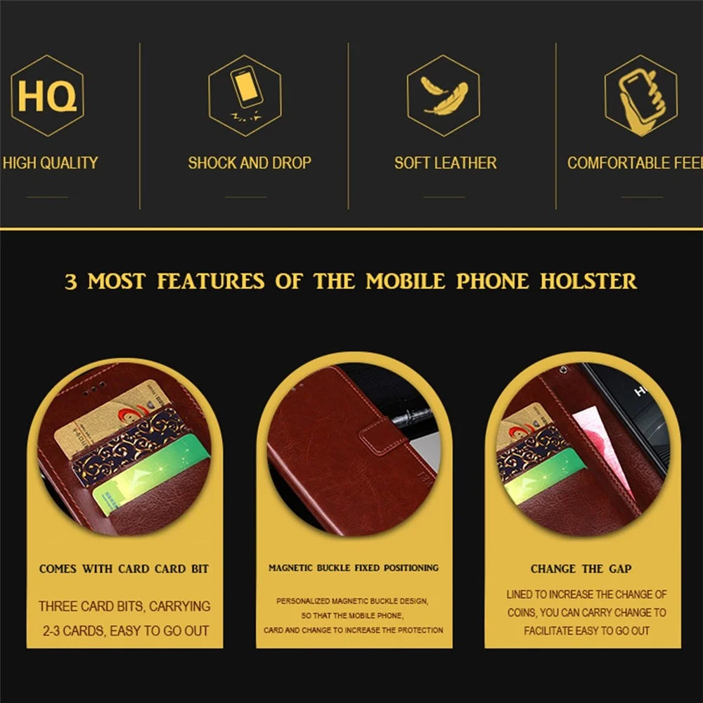 IDEWEI for iPhone 14 Pro Shockproof Phone Case Crazy Horse Textured PU Leather Magnetic Closure Flip Wallet Cover Stand - Brown - 7