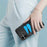 For iPhone 16 Case Card Slot Slim-Fit PU+TPU Mobile Cover - Black - 7