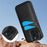For iPhone 16 Pro Case Card Slot Slim-Fit PU+TPU Mobile Cover - Black - 4