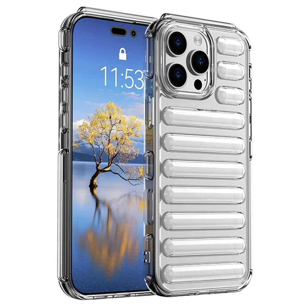 Capsule Series for iPhone 16 Pro Max Case Protective TPU Phone Cover - Transparent - 1