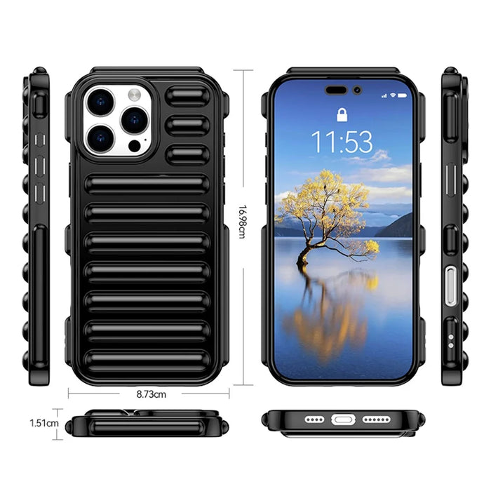 Capsule Series for iPhone 16 Pro Max Case Protective TPU Phone Cover - Transparent - 7