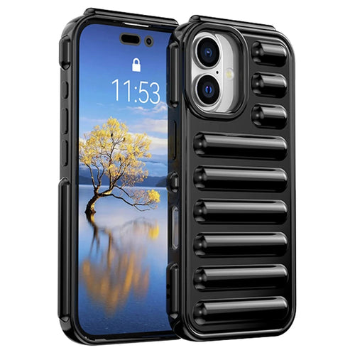 Capsule Series for iPhone 16 Plus Case Protective TPU Phone Cover - Black - 1