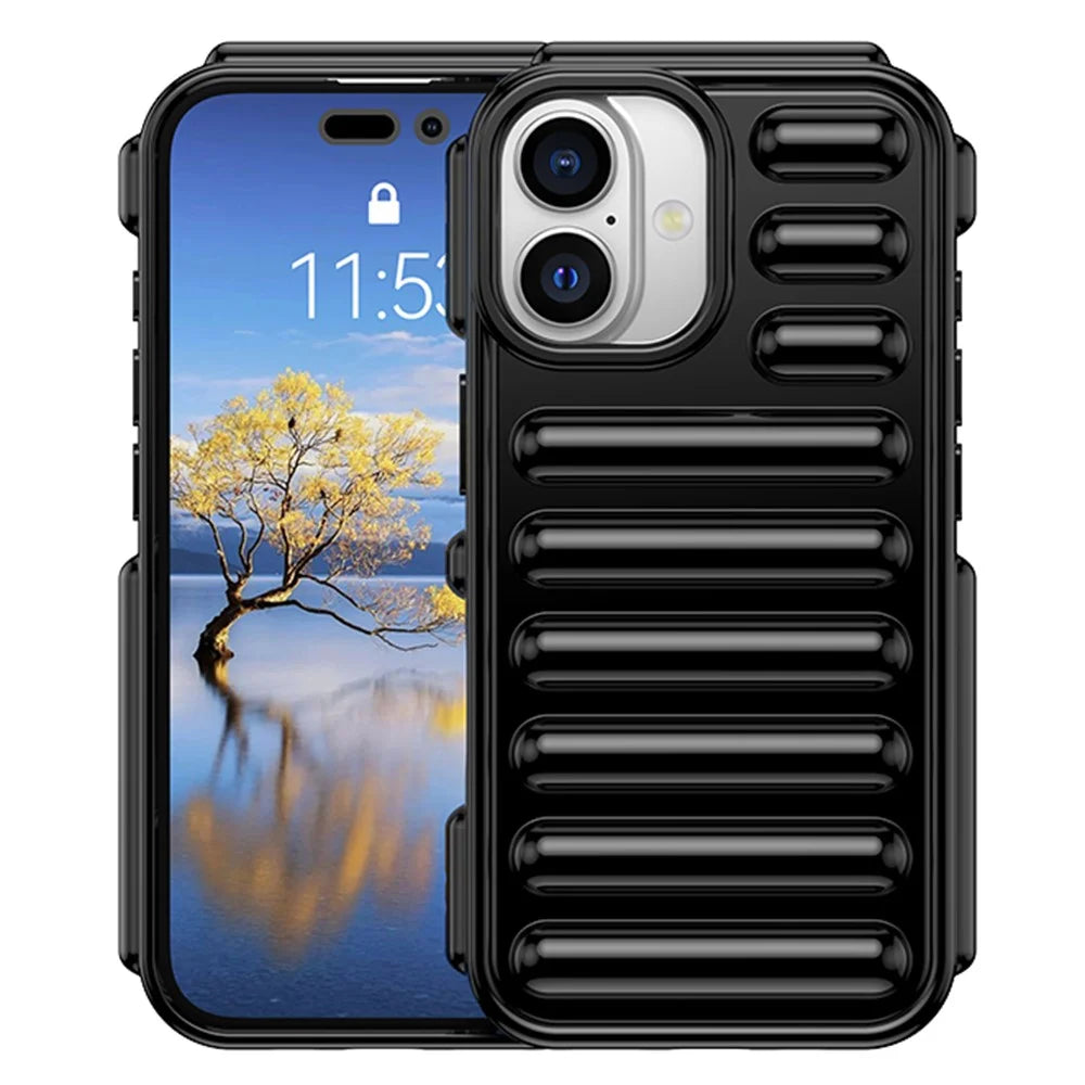 Capsule Series for iPhone 16 Case Protective TPU Phone Cover - Black - 2