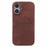 For iPhone 16 Case Skin-Touch Leather+PC Phone Cover with Card Slot - Brown - 3