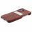 For iPhone 16 Case Skin-Touch Leather+PC Phone Cover with Card Slot - Brown - 5