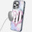 YOUNGKIT Pixel Heart Series for iPhone 16 Pro Max Magnetic Case IMD TPU Mobile Back Cover Design - Pink - 5