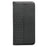 For Samsung Galaxy A55 5G Wallet Phone Case Checkered Pattern Imprint Leather Flip Cover with Wrist Strap - Black - 5