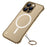 For iPhone 16 Pro Max Case Compatible with MagSafe Matte PC Frameless Mobile Cover - Gold - 1