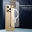 For iPhone 16 Pro Max Case Compatible with MagSafe Matte PC Frameless Mobile Cover - Gold - 2