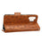 For Samsung Galaxy A13 4G Imprinted Triangle Pattern Anti-scratch PU Leather Case Wallet Foldable Stand Phone Cover - Brown - 3