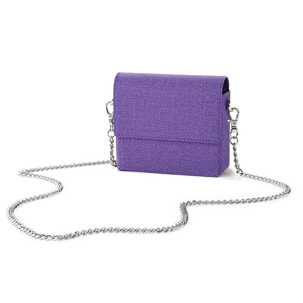 VILI BF Series Crossbody Phone Bag PU Leather Phone Carrying Bag with Shoulder Strap - Purple - 3