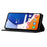 For Samsung Galaxy S24 FE Leather Wallet Case Butterfly Flower Imprinted Phone Cover with Strap - Black - 3