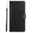 For Samsung Galaxy S24 FE Leather Wallet Case Butterfly Flower Imprinted Phone Cover with Strap - Black - 6