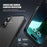 Magic Series for iPhone 16 Plus Case Translucent Matte TPU + PC Phone Cover - Black - 4