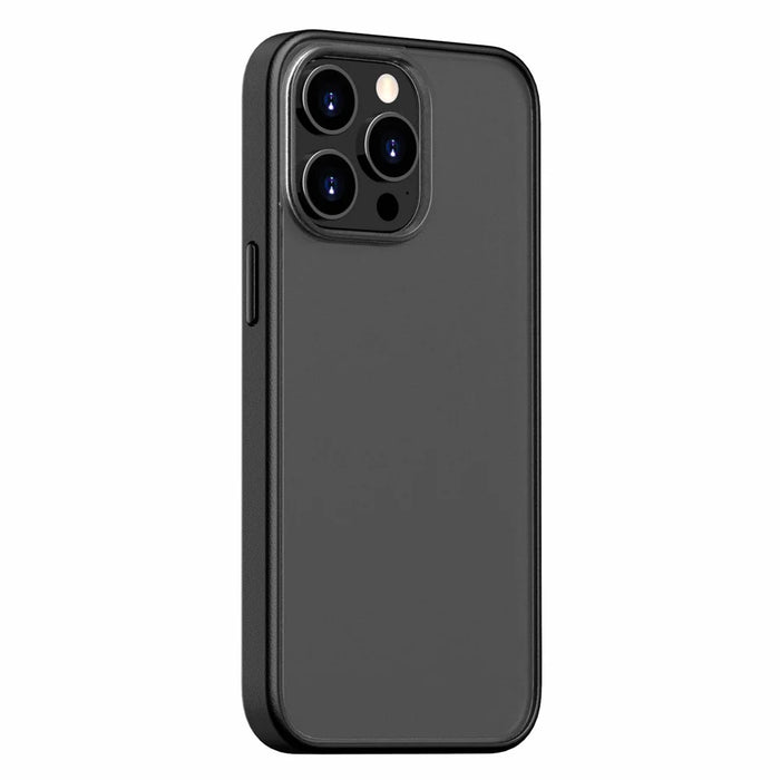 Magic Series for iPhone 16 Pro Case Translucent Matte TPU + PC Phone Cover - Black - 1