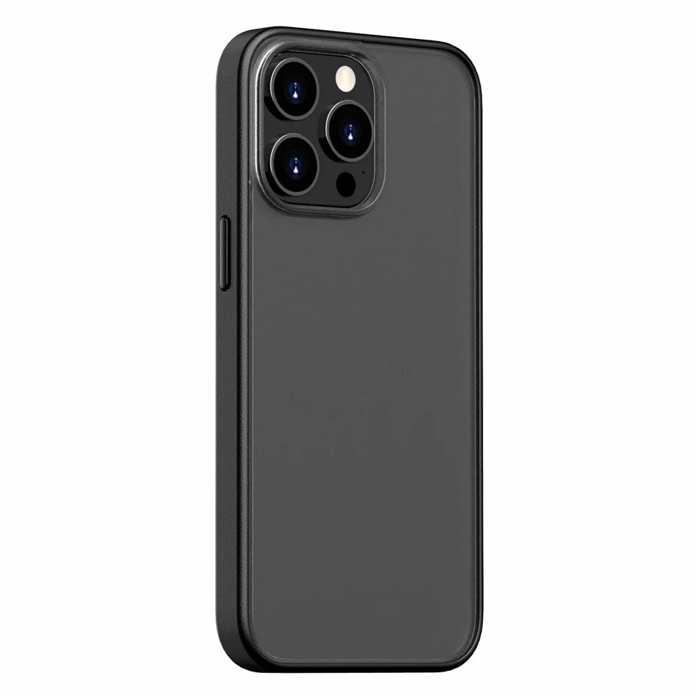 Magic Series for iPhone 16 Pro Max Case Translucent Matte TPU + PC Phone Cover - Black - 1