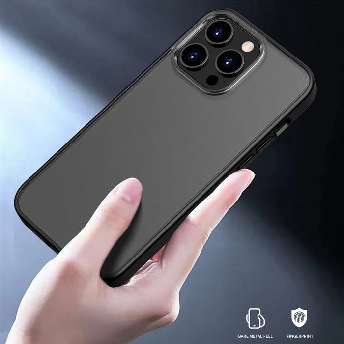 Magic Series for iPhone 16 Pro Max Case Translucent Matte TPU + PC Phone Cover - Black - 4