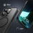 For iPhone 16 Pro Max Case Matte PC+TPU Phone Cover Compatible with MagSafe - Black - 4