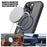 For iPhone 16 Pro Max Case Matte PC+TPU Phone Cover Compatible with MagSafe - Black - 6