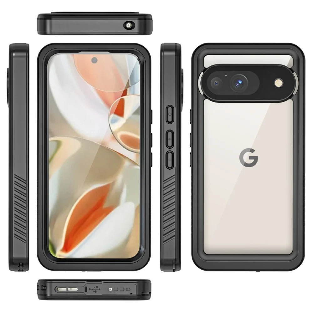 REDPEPPER FS Series For Google Pixel 9 Case IP68 Waterproof Clear Back Panel Phone Cover - 2