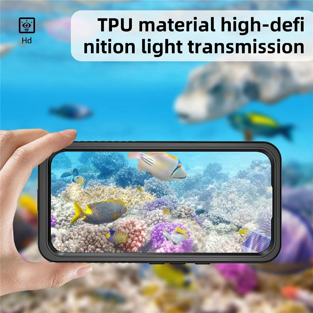 REDPEPPER FS Series For Google Pixel 9 Case IP68 Waterproof Clear Back Panel Phone Cover - 3