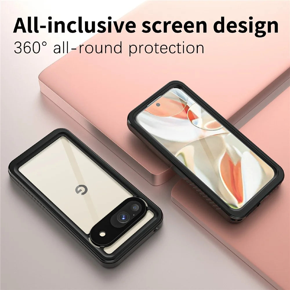 REDPEPPER FS Series For Google Pixel 9 Case IP68 Waterproof Clear Back Panel Phone Cover - 7