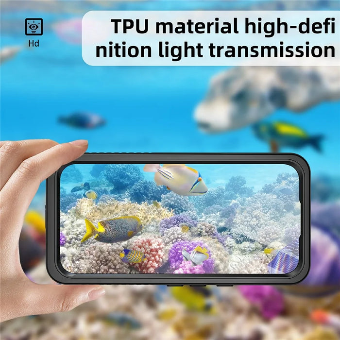 REDPEPPER FS Series For Google Pixel 9 Pro Case IP68 Waterproof Clear Back Panel Phone Cover - 4