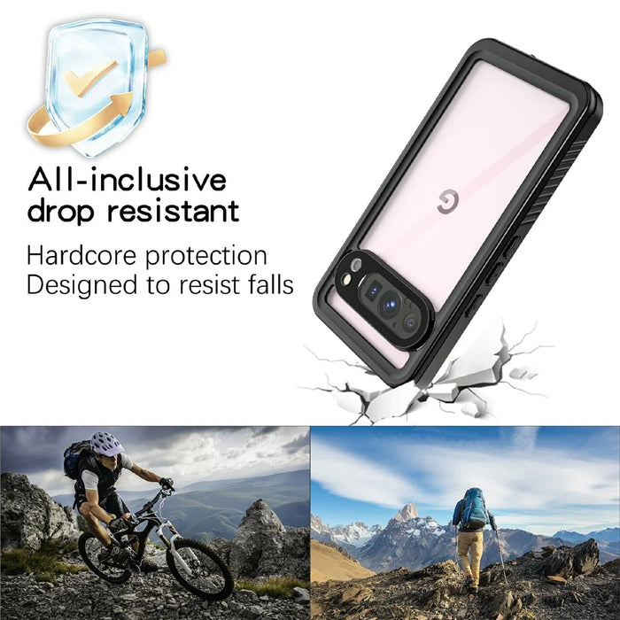 REDPEPPER FS Series For Google Pixel 9 Pro Case IP68 Waterproof Clear Back Panel Phone Cover - 5