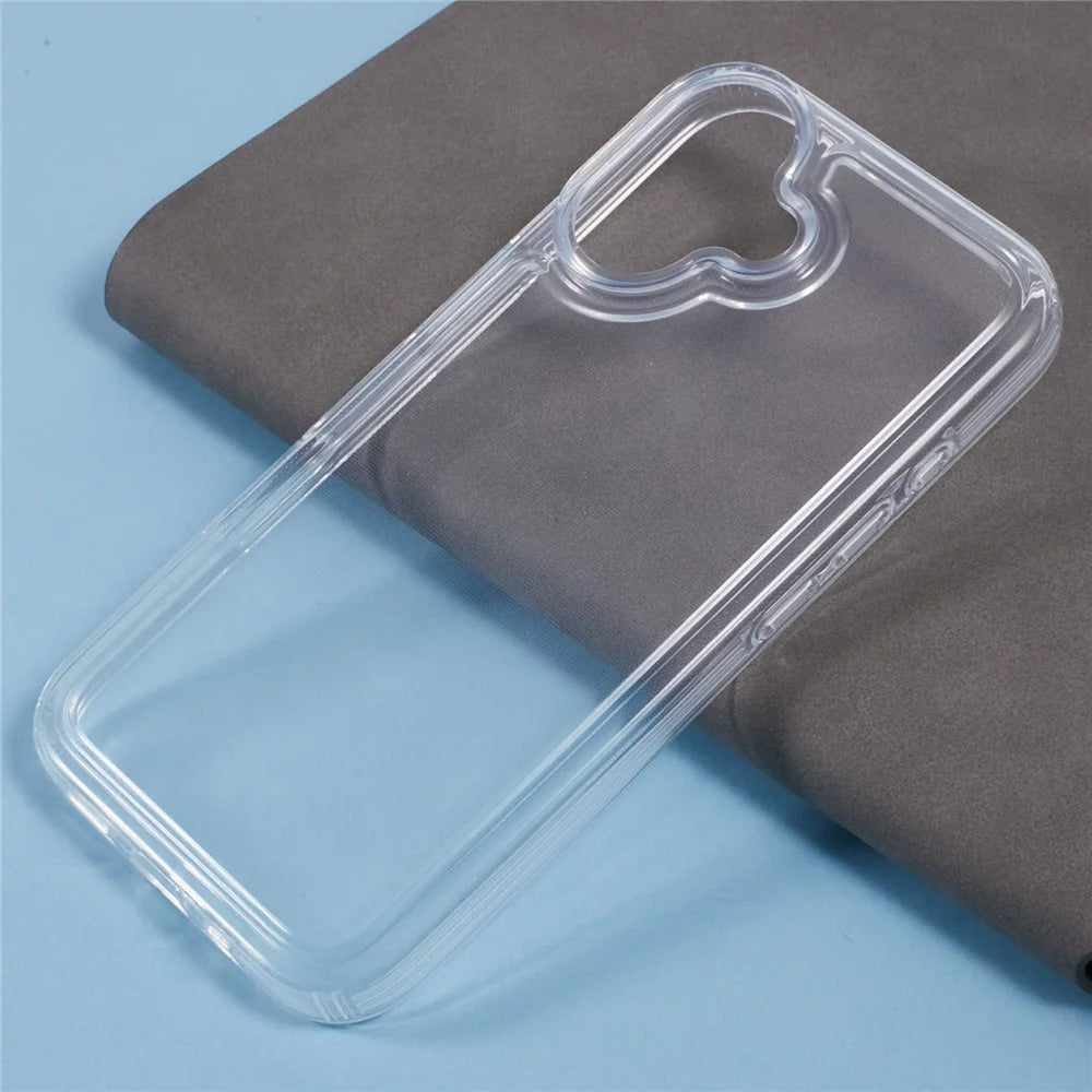 For iPhone 16 Plus Case Reinforced Corners TPU Clear Phone Cover - 7