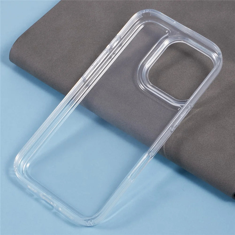 For iPhone 16 Pro Max Case Reinforced Corners TPU Clear Phone Cover - 6