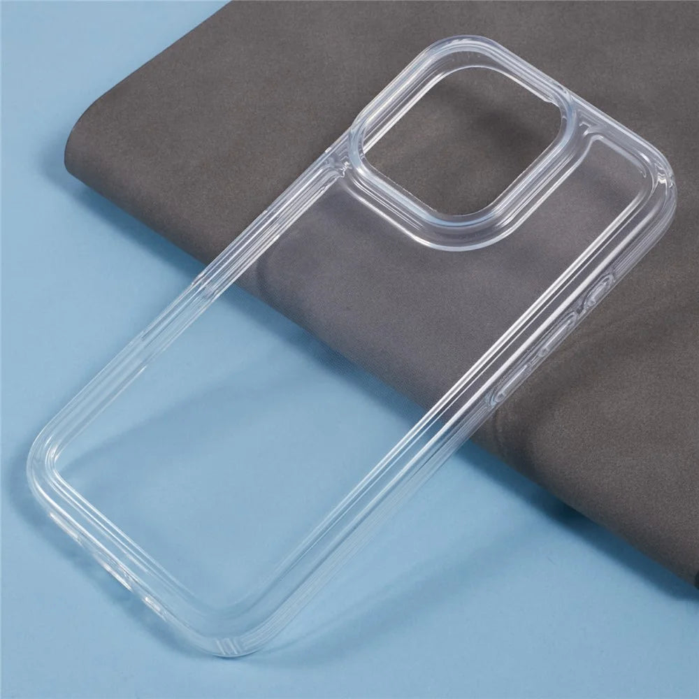 For iPhone 16 Pro Max Case Reinforced Corners TPU Clear Phone Cover - 7